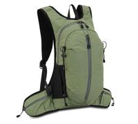 Hiking Backpack 18L with Hydration Sleeve for Men Women, dark green | Hydration Sleeve, Breathable, -scratch, Waist Belt Pocket, Unisex
