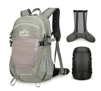 Hiking Backpack, 25L Lightweight Travel Daypack with Rain Cover, Foldable Waterproof Camping Rucksack for Cycling Walking Mountaineer Trekking