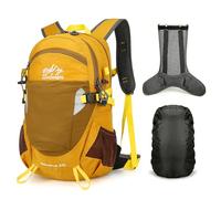 Hiking Backpack, 25L Lightweight Travel Daypack with Rain Cover, Foldable Waterproof Camping Rucksack for Cycling Walking Mountaineer Trekking