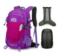 Hiking Backpack, 25L Lightweight Travel Daypack with Rain Cover, Foldable Waterproof Camping Rucksack for Cycling Walking Mountaineer Trekking