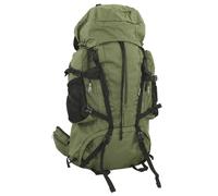 Hiking Backpack 60L Green 900D Oxford PU Coating Metal Frame Waterproof Lite