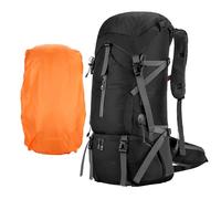 Hiking Backpack - 70L Back Pack | Padded Bags | Waterproof Travel Backpacks | ERGONOMIC CAMPING DAY PACK | Breathable Outdoor Backpack With Adjustable Straps For The Rand, Black, Se référer au