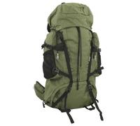 Hiking Backpack Army Green 100 L 900D Oxford Fabric with Metal Frame Water-Repellent Ergonomic Padded Versatile for Outdoor Hiking Camping Trekking