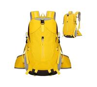 Hiking Backpack for Women | Large Multi-Compartment Storage - Ergonomic Backpack for Camping and Hiking | For Men and Women Outdoor Travel Camping Fishing Hunting Cycling Walking, Yellow, Se référer