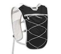 Hiking Backpack Lightweight 8L, 3D Breathable Mesh Backpack with Water Bottle & Phone Pockets, Travel Daypack for Men Women, Cycling & City Tour (Black)