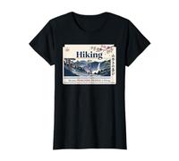 Hiking Because Punching People is Wrong Funny Hiker Japanese T-Shirt