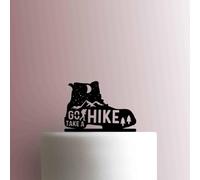 Hiking Boot Take A Hike Acrylic Cake Topper 3mm Thick Premium Laser Cut Cake Decoration for Birthday, Wedding, Baby Shower & Party Cakes Durable Reusable