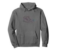 Hiking Boots Line Art Minimalist Trail Fishermen's Trail Pullover Hoodie