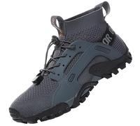 Hiking Boots Men's Women's Walking Shoes High Trekking Climbing Shoes Lace-up Outdoor Non-Slip Backpacking Camping Trails Shoes Grey