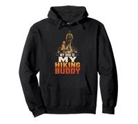 Hiking Buddy Dog Hiker Dog Lover Trail Mom Gift Vintage Pullover Hoodie