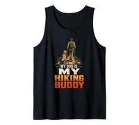 Hiking Buddy Dog Hiker Dog Lover Trail Mom Gift Vintage Tank Top