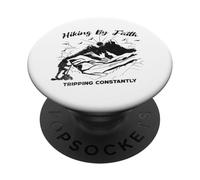 Hiking By Faith Tripping Constantly PopSockets Adhesive PopGrip