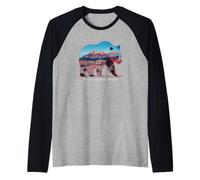 Hiking Camping Mount Woodrow Wilson National Park Raglan Baseball Tee