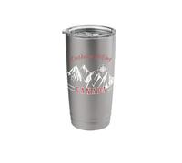 Hiking Canada Mountain Compass Graphic Stainless Steel Insulated Tumbler