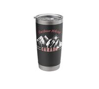 Hiking Canada Mountain Compass Graphic Stainless Steel Insulated Tumbler