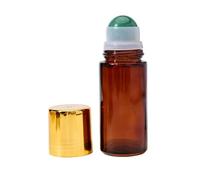 Hiking Chairs Pack Large 50ml Brown Glass Roll On Bottles With Natural Crystal For Refillable Empty Containers For Toddler Hiking Gear (Green, One Size)