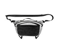 Hiking Chest Pack 25x14cm | Water-repellents Dyneema Nylon Sling Bag, Lightweight Multi-Pocket Shoulder Pouch, Adjustable Strap for Trail Running Walking Travel, Grey Compact daypacks
