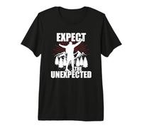 Hiking Climbing Wisdom Hard Way Mountains Saying Premium T-Shirt