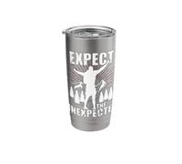 Hiking Climbing Wisdom Hard Way Mountains Saying Stainless Steel Insulated Tumbler
