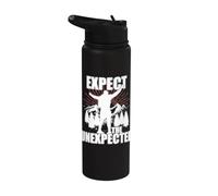 Hiking Climbing Wisdom Hard Way Mountains Saying Stainless Steel Insulated Water Bottle