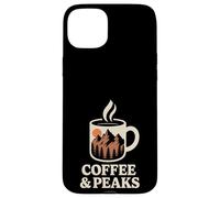 Hiking Coffee And Peaks Sunrise Mountain Nature Lover Retro Case for iPhone 15 Plus