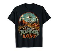 Hiking Compass Mountain Wander Adventure T-Shirt