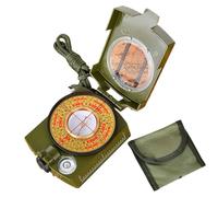 Hiking Compass - Outdoor Gear Tool with Lanyard and Pouch, Precision Waterproof Navigation Compass with Line of Sight, Declination Scale and Glow in the Dark