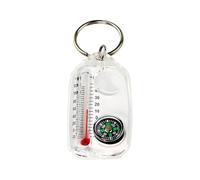 Hiking Compass, Survival Compass Temperature, Handheld Navigating Tool, Camping Outdoor, ABS Materials, Compact Temperature Gauge Key-Chain, 2.36 x 1.22 x 0.39 inches
