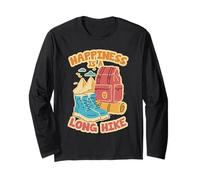 Hiking Day Happiness is A Long Hike Long Sleeve T-Shirt