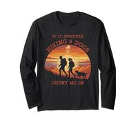 Hiking Dogs Outdoor Adventure Lover Trekker Long Sleeve T-Shirt