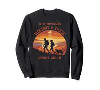 Hiking Dogs Outdoor Adventure Lover Trekker Sweatshirt