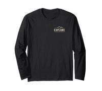 Hiking Explore Without Limits Mountain Trail Nature Explorer Long Sleeve T-Shirt