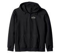 Hiking Explore Without Limits Mountain Trail Nature Explorer Zip Hoodie