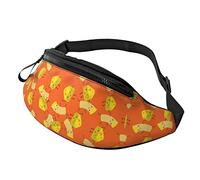 Hiking Fanny Pack Cute Happy Lovely Macaroni and Cheese Crossbody Waist Bag Lightweight Belt Bag