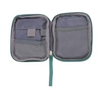 Hiking First Aid Bag Halloween Oxford Cloth Storage Bag Green | Office Drawer, Handbag Use, Zipper Closure, Washable, Fully Opens for Quick Access, Small Pair of Scissors and Strips