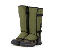 Hiking Gaiters Waterproof Leg Protectors for Snow Rain Mud - Nylon Outdoor Boot Covers with Elastic Straps for Trekking L Size(Green)