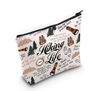 Hiking Gift for Her Hiking Lover Gift Hiking Life Makeup Zipper Pouch for Hike Girl Female Hiker (Hiking Bag)