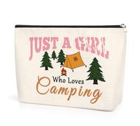 Hiking Gifts Camping Gifts Forest Inspirational Makeup Bag Camper Accessories for Travel Trailers Gift for Wife Sister Friend Birthday Present Gift for Camping Lover Outdoors Cosmetic Bag with Zipper