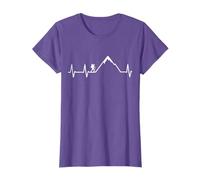 Hiking Heartbeat Mountain Adventure Design T-Shirt