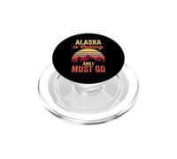 Hiking Hiker Camper Traveler Alaska Is Calling And I Must Go PopSockets PopGrip for MagSafe