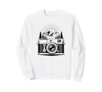 Hiking Hiker Mountains Photographer Camera Photo Sweatshirt