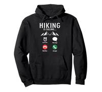 Hiking Is Calling Funny Trail Humor Outdoor Life Pullover Hoodie