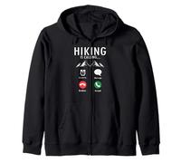 Hiking Is Calling Funny Trail Humor Outdoor Life Zip Hoodie