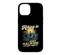 Hiking Is Just Walking Where You Might Die Funny Outdoors Case for iPhone 14