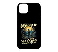 Hiking Is Just Walking Where You Might Die Funny Outdoors Case for iPhone 14 Plus