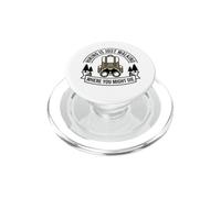 Hiking Is Just Walking Where You Might Die PopSockets PopGrip for MagSafe