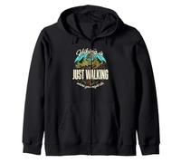 Hiking is just walking where you might die wild outdoor Zip Hoodie