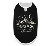 Hiking is Life Dog and Cat Clothes Summer T-Shirt Graphic Vest Sleeveless Pet Tank Top