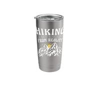 Hiking is My Escape from Reality Mountain Sunrise Stainless Steel Insulated Tumbler