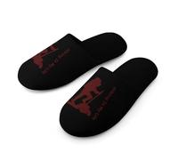 Hiking Is My Life Slippers Women Winter Warm Cotton Hotel Slippers Anti-Slip Bedroom Slip-Ons Shoes 36-37_(5.5-6)